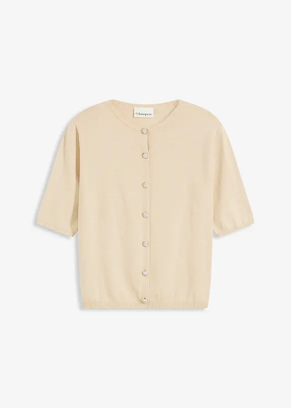 Gilet en fine maille de viscose mélangée, bonprix