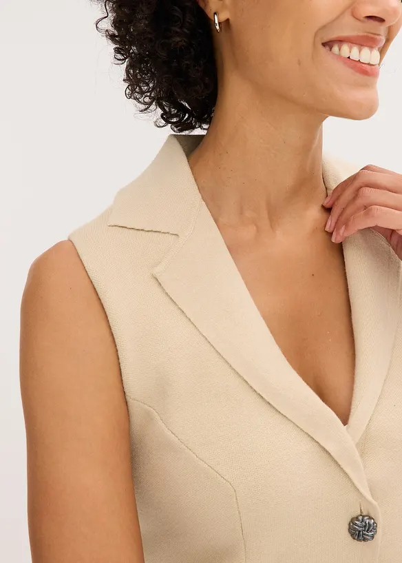 Gilet sans manches en maille, bonprix