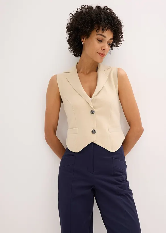 Gilet sans manches en maille, bonprix