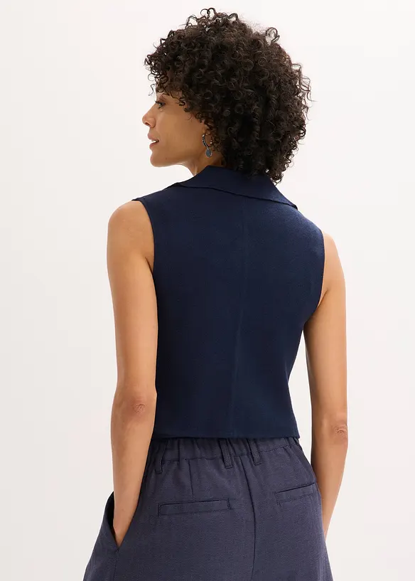 Gilet sans manches en maille, bonprix