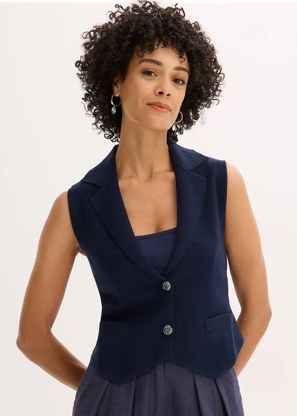 Gilet sans manches en maille, bonprix