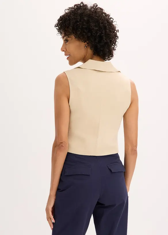 Gilet sans manches en maille, bonprix