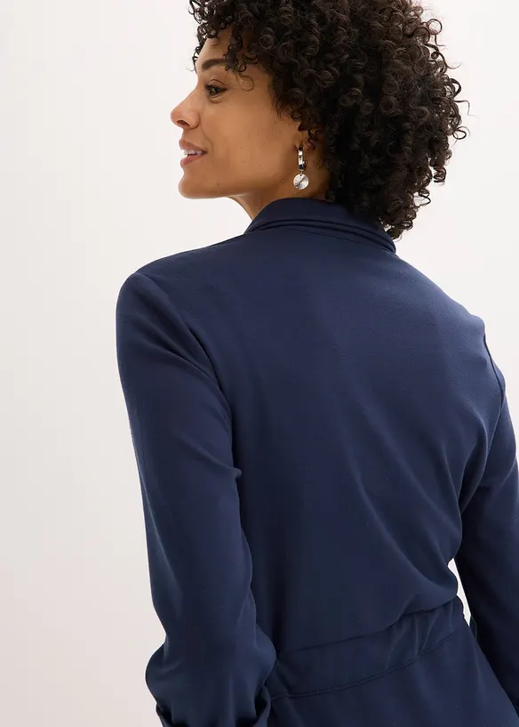 Robe-chemise en Punto di Roma, bonprix