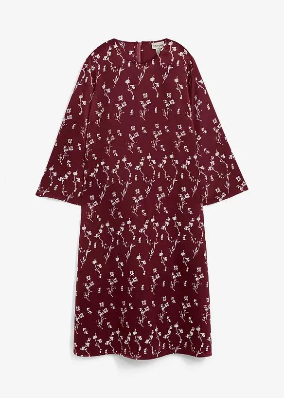 Robe midi florale 100% viscose, bonprix