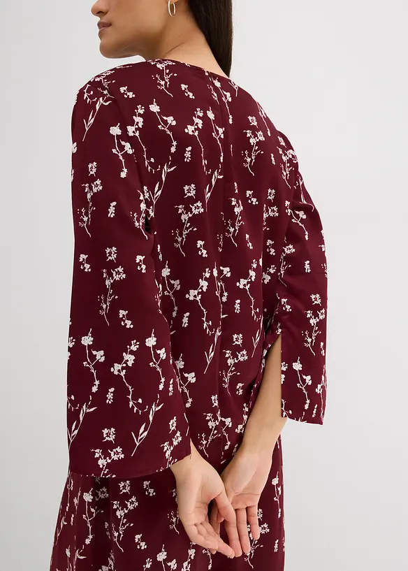 Robe midi florale 100% viscose, bonprix