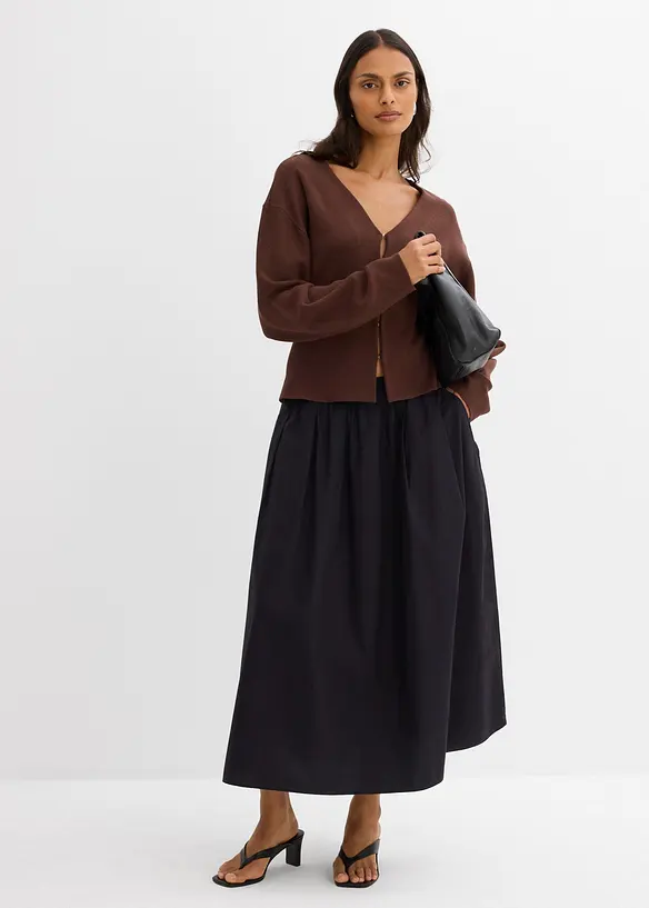 Gilet en maille en viscose mélangée, bonprix