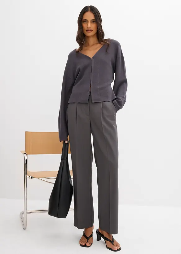 Gilet en maille en viscose mélangée, bonprix