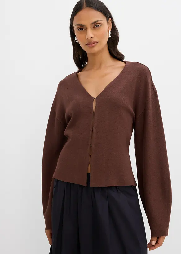 Gilet en maille en viscose mélangée, bonprix