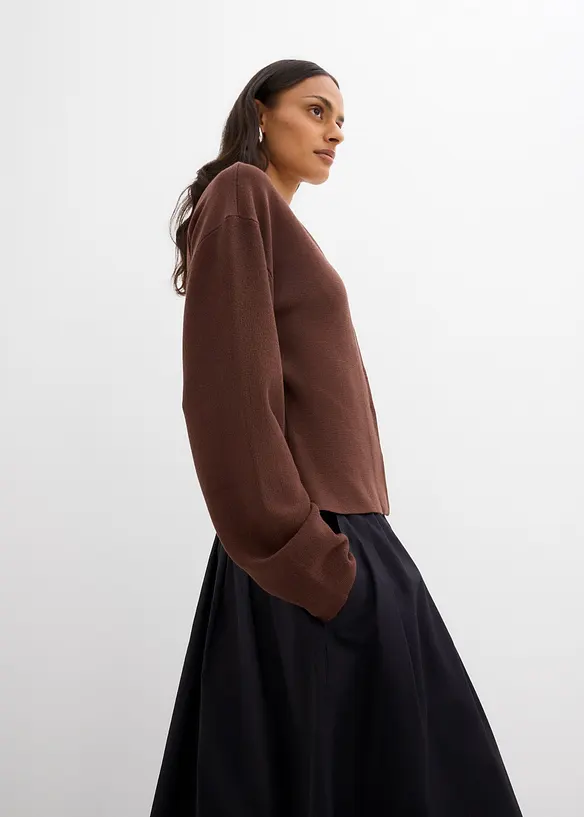 Gilet en maille en viscose mélangée, bonprix