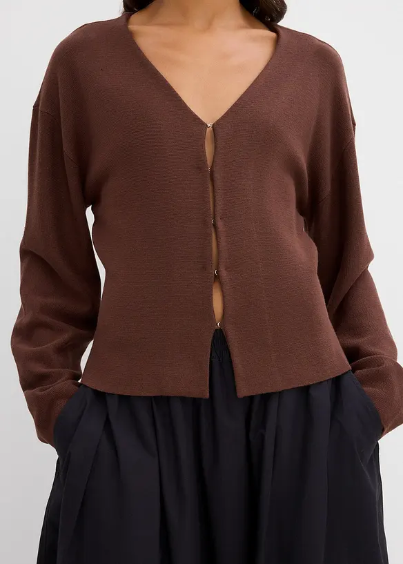 Gilet en maille en viscose mélangée, bonprix