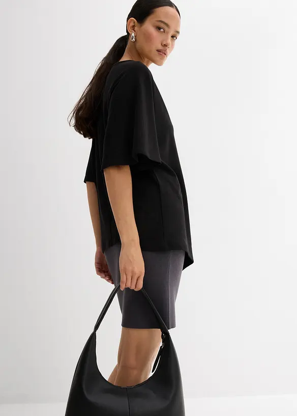 Jupe en maille de viscose mélangée, bonprix