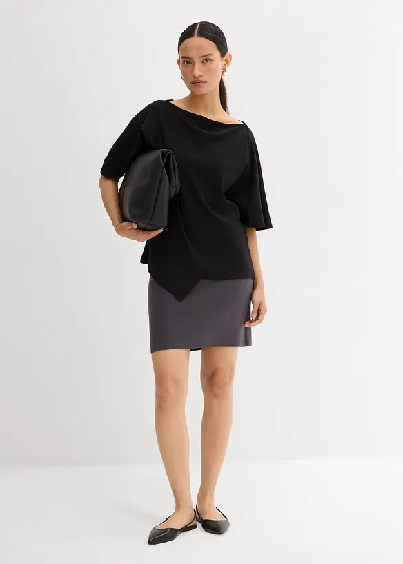 Jupe en maille de viscose mélangée, bonprix