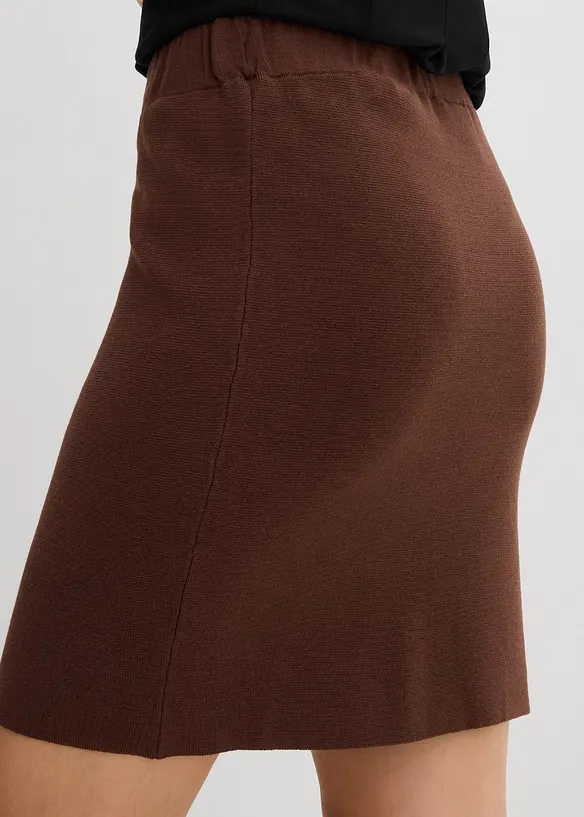 Jupe en maille de viscose mélangée, bonprix