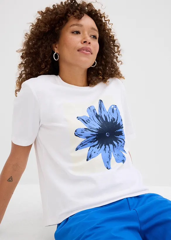 T-shirt imprimé 100% coton, bonprix