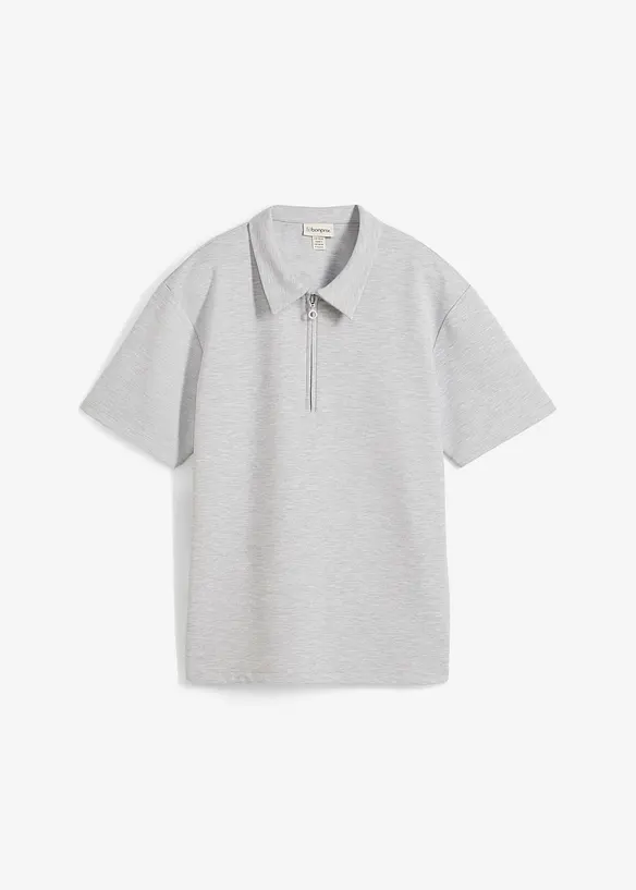 Polo en viscose mélangée, bonprix