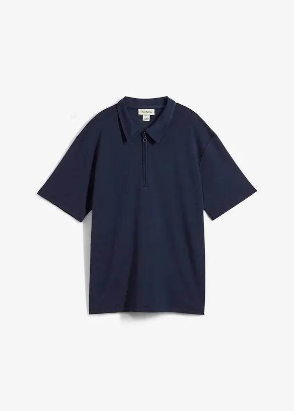 Polo en viscose mélangée, bonprix