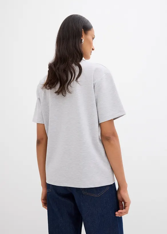 Polo en viscose mélangée, bonprix