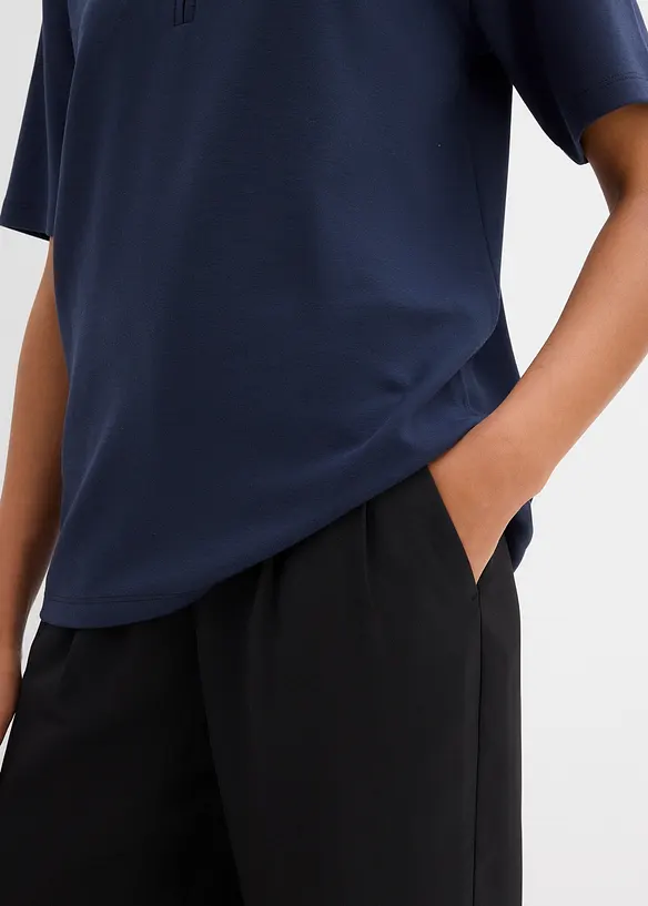 Polo en viscose mélangée, bonprix