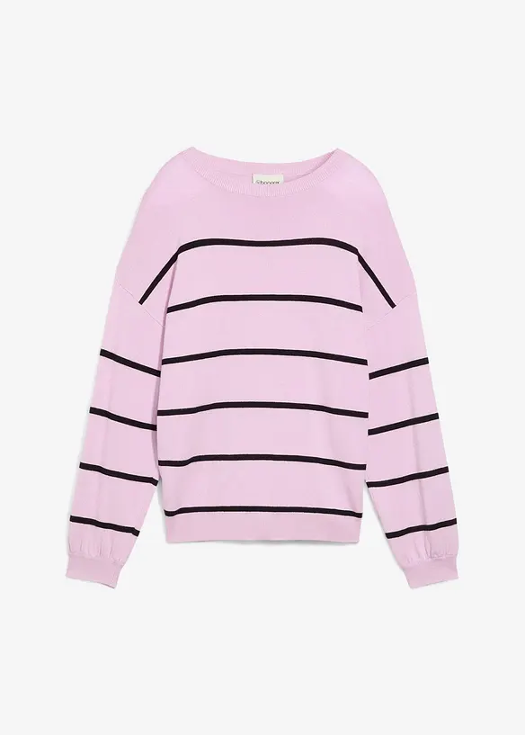 Pull en fine maille de viscose mélangée, bonprix