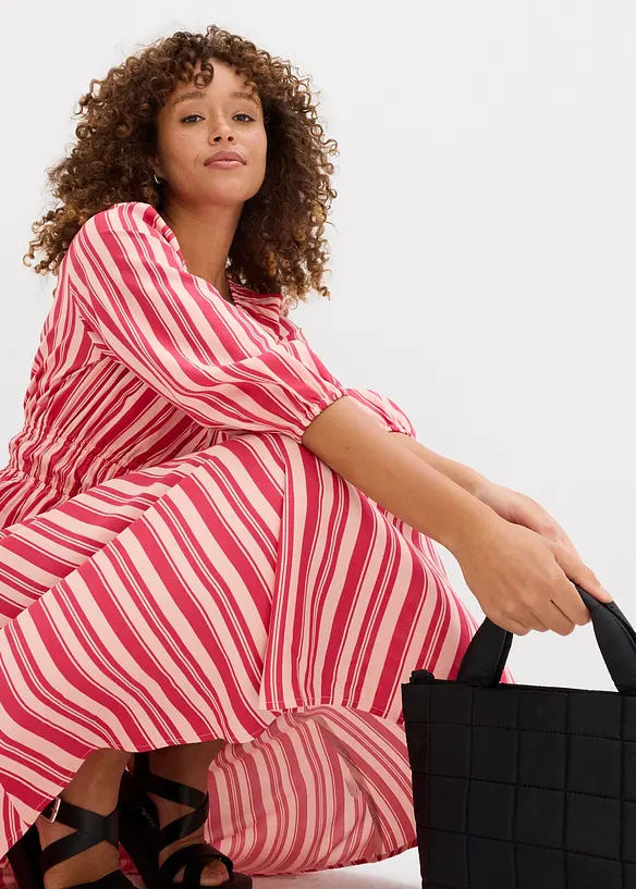 Robe midi en viscose douce, bonprix