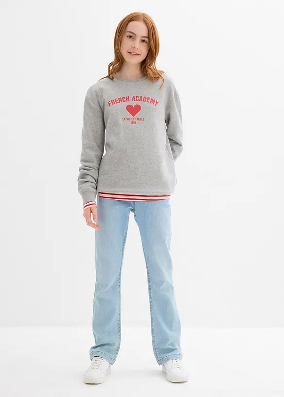 Sweat doux en coton mélangé, bonprix