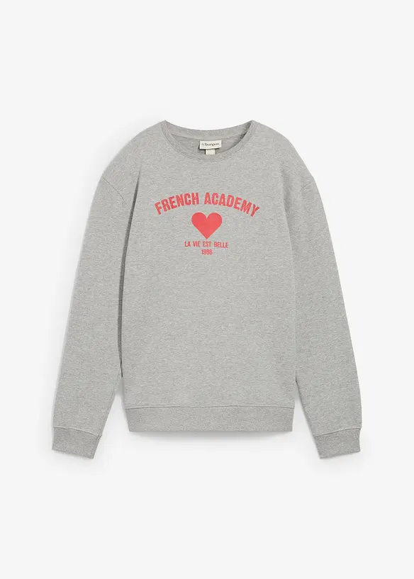 Sweat doux en coton mélangé, bonprix