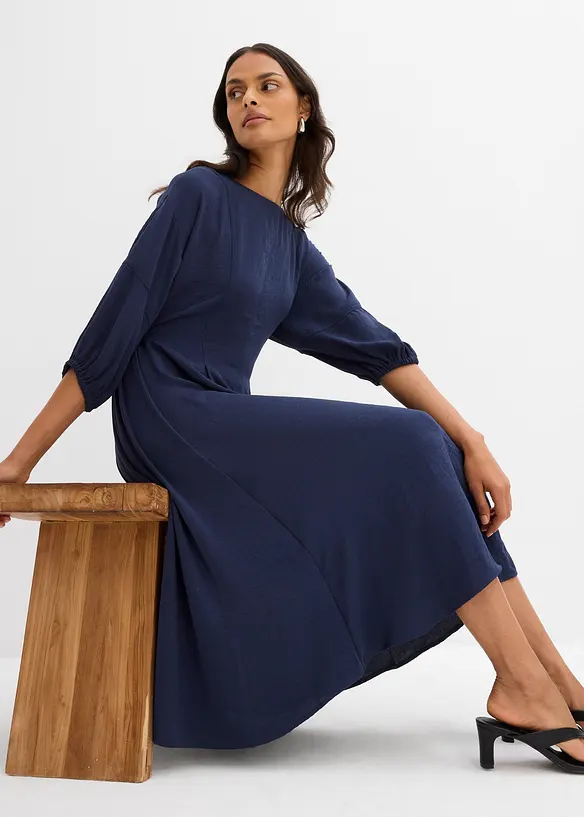 Robe en crépon, bonprix