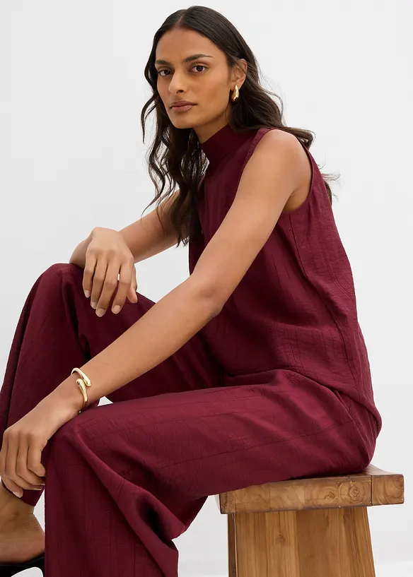 Top long et texturé en viscose mélangée, bonprix