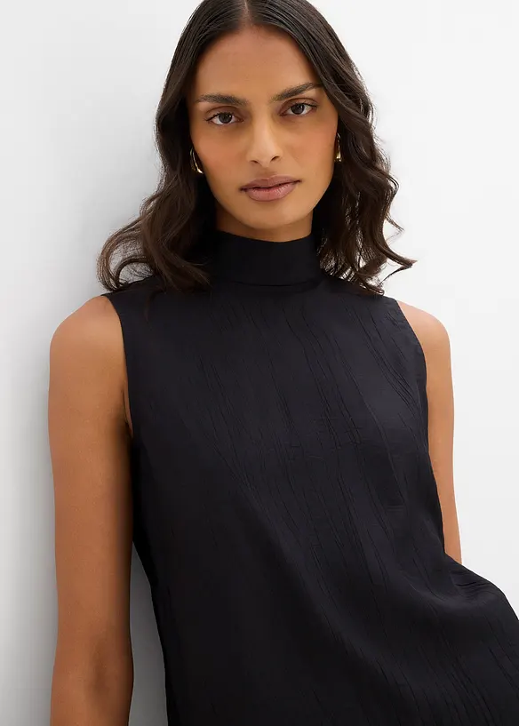 Top long et texturé en viscose mélangée, bonprix