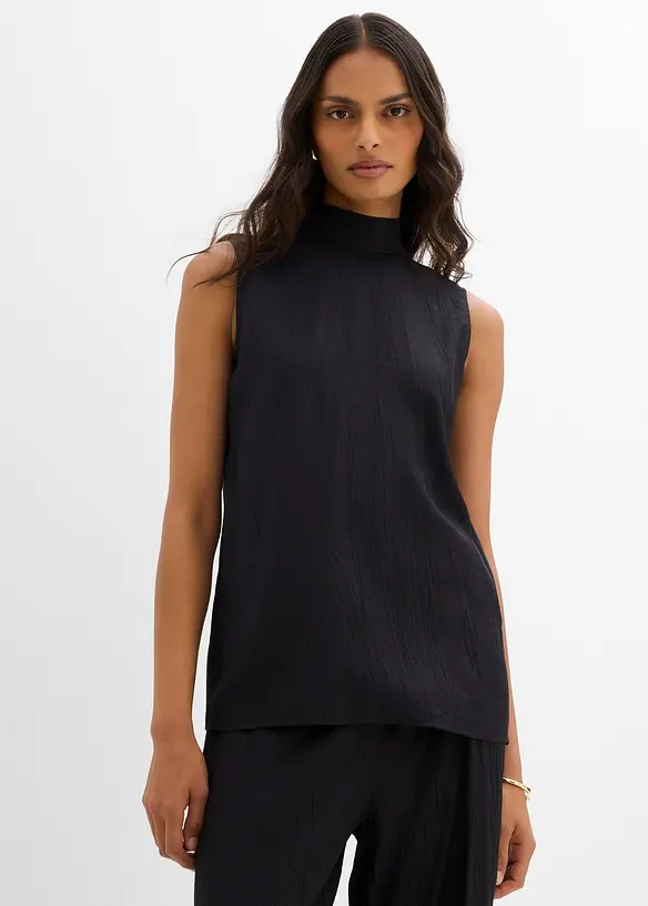 Top long et texturé en viscose mélangée, bonprix