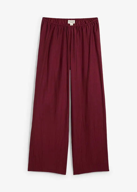 Pantalon texturé en viscose mélangée, bonprix