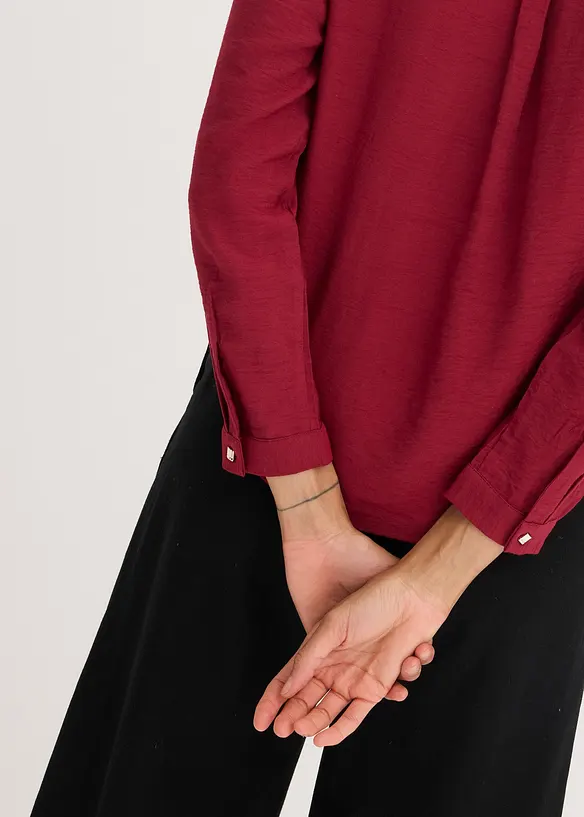 Chemisier texturé avec détail noué, bonprix