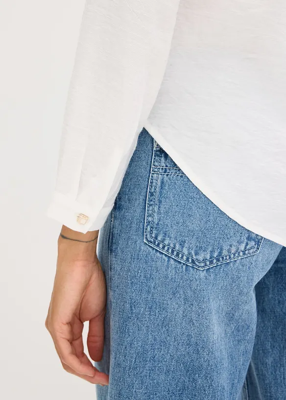 Chemisier texturé avec détail noué, bonprix