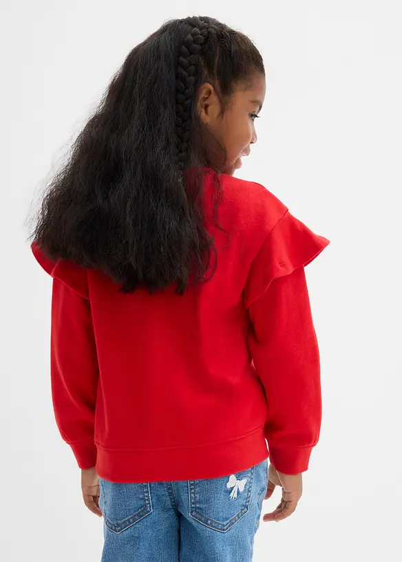 Lot de 2 sweats doux en coton mélangé, bonprix