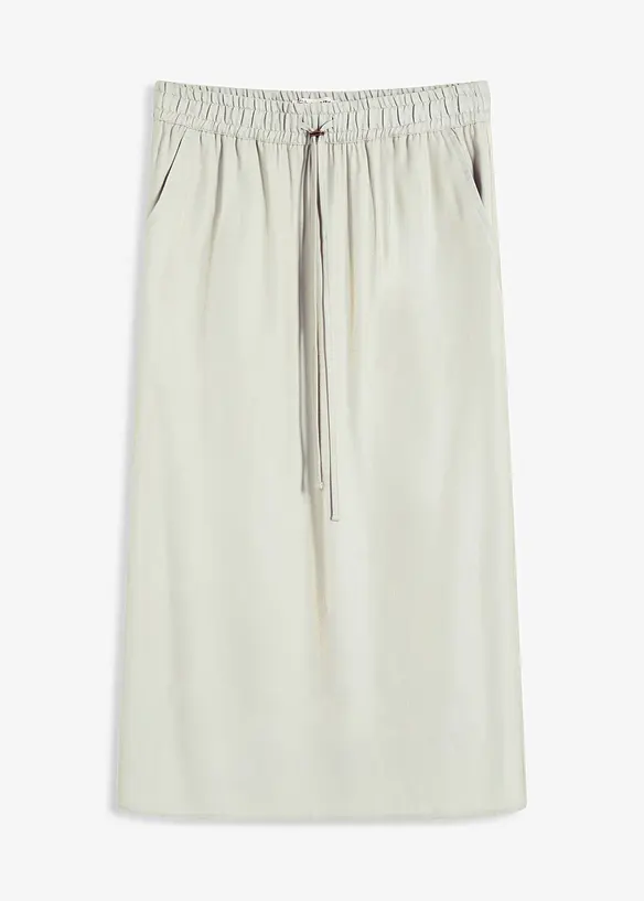 Jupe midi en satin brillant, bonprix