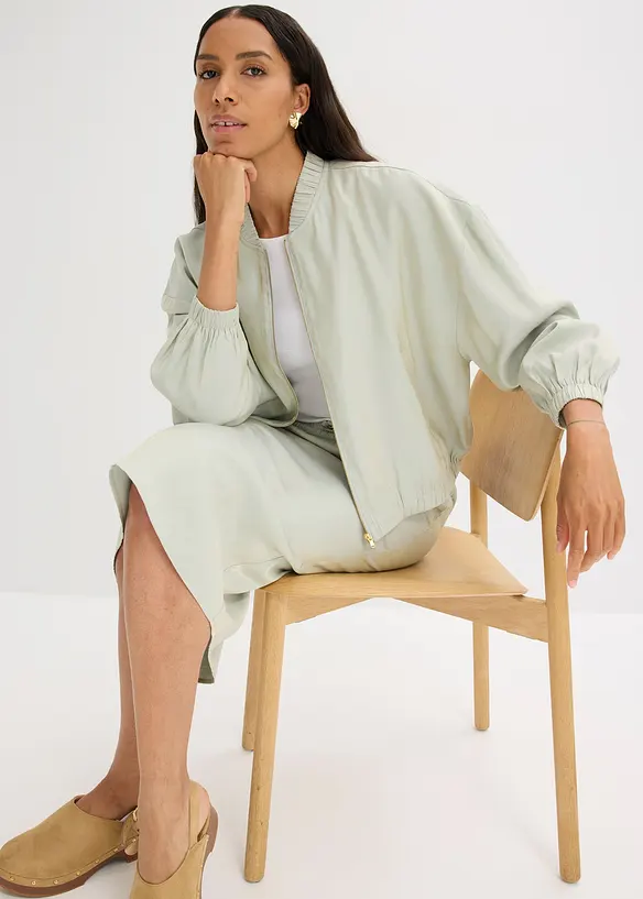 Blouson en satin brillant, bonprix