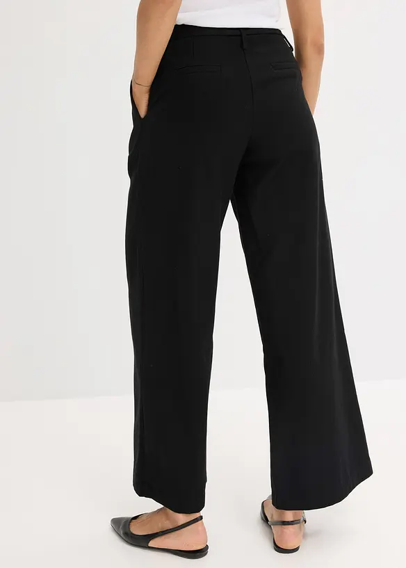 Pantalon à pinces et lien à nouer, bonprix