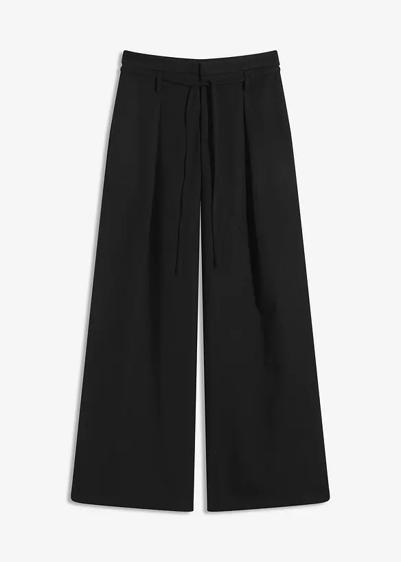 Pantalon à pinces et lien à nouer, bonprix