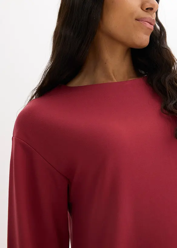 Robe courte à base volantée en jersey Milano, bonprix