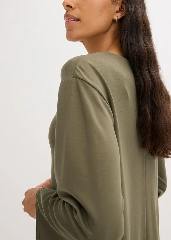 Robe courte à base volantée en jersey Milano, bonprix