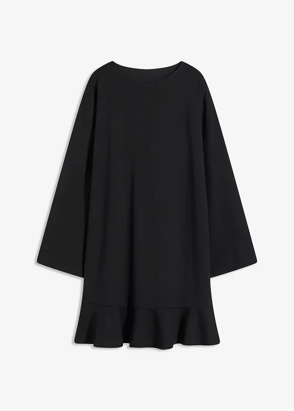 Robe courte à base volantée en jersey Milano, bonprix
