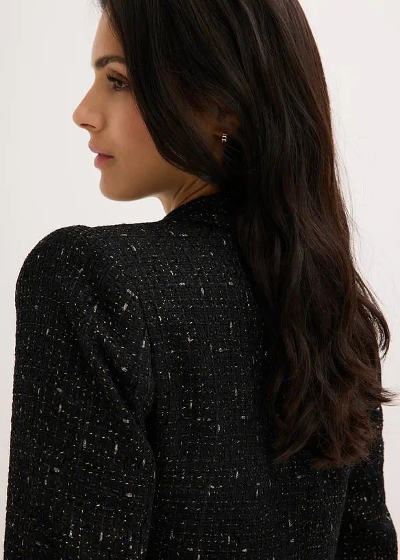 Blazer court en maille bouclette douce, bonprix