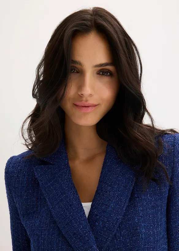 Blazer court en maille bouclette douce, bonprix