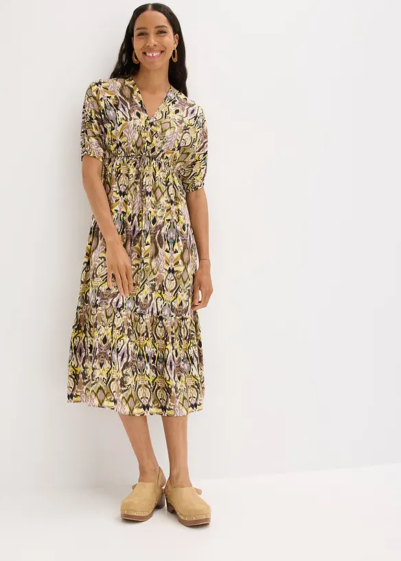 Robe midi en viscose fluide, bonprix