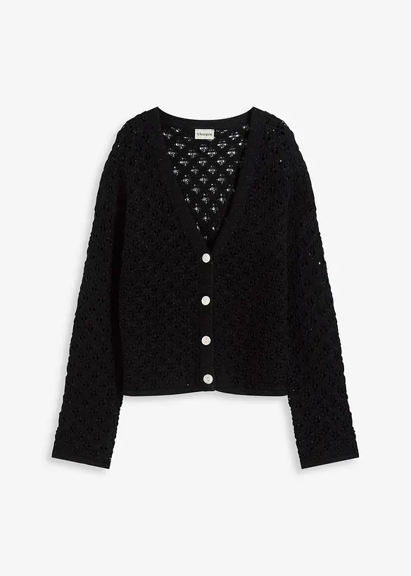 Gilet en maille ajourée, bonprix