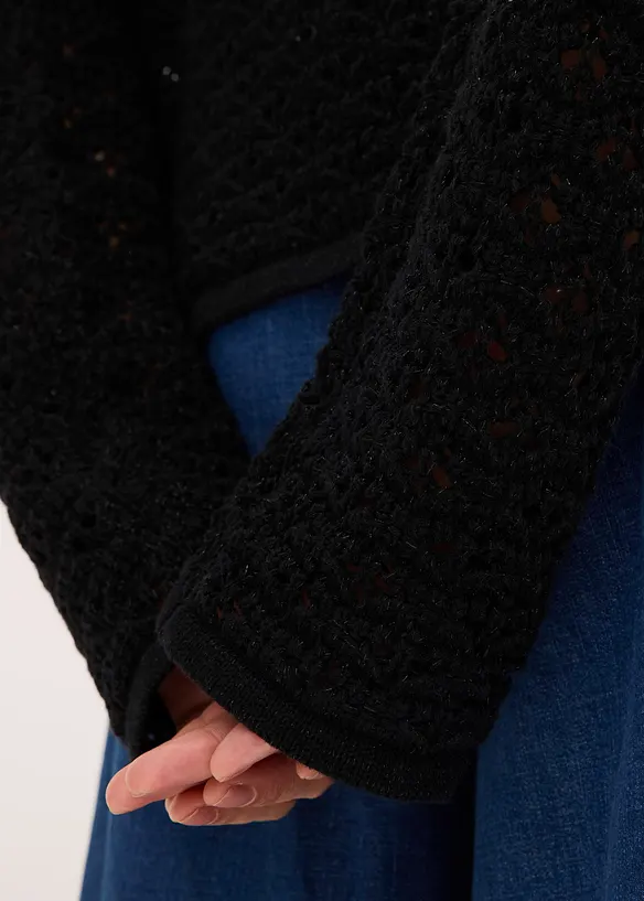 Gilet en maille ajourée, bonprix