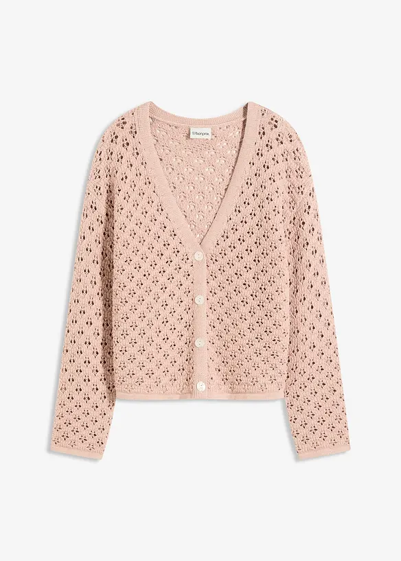 Gilet en maille ajourée, bonprix