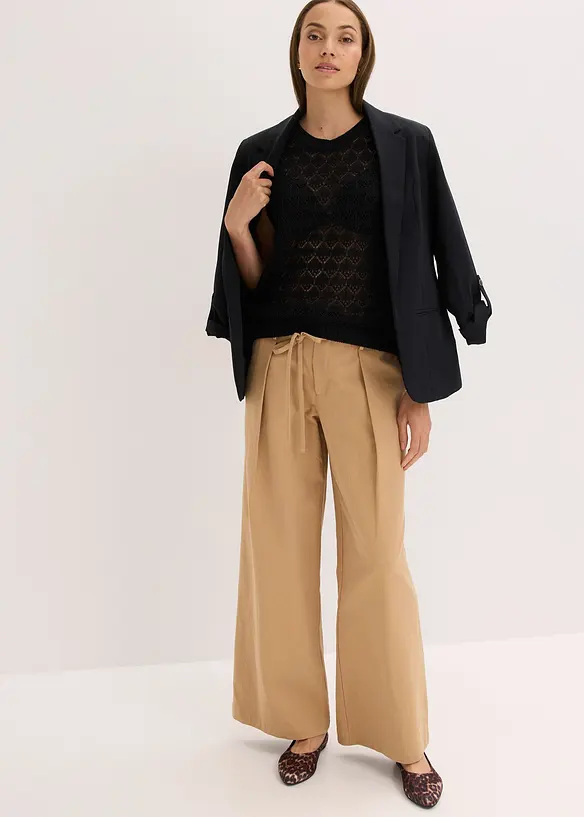 Top en maille ajourée, bonprix