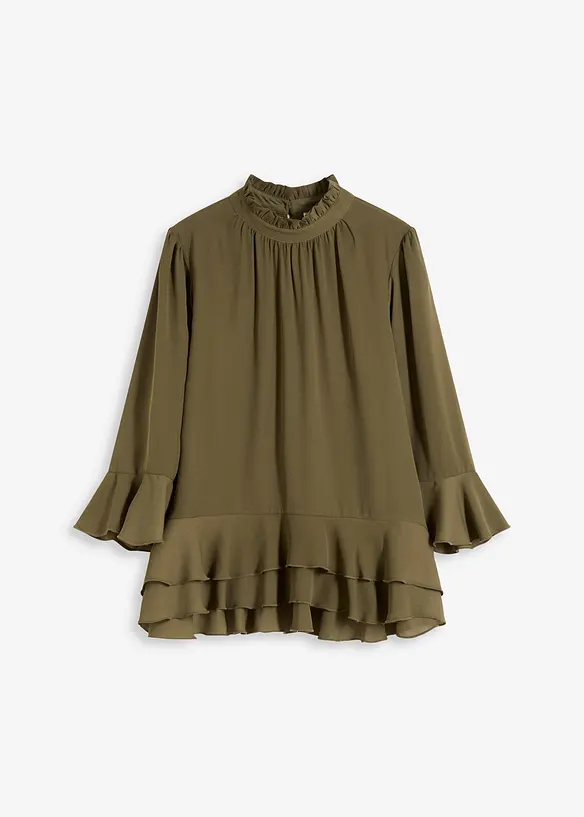 Tunique-blouse à volants, bonprix
