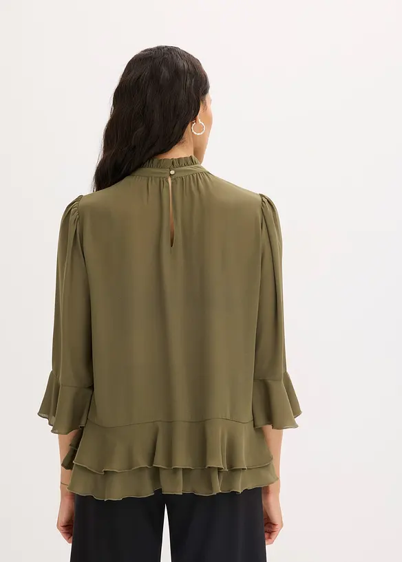 Tunique-blouse à volants, bonprix